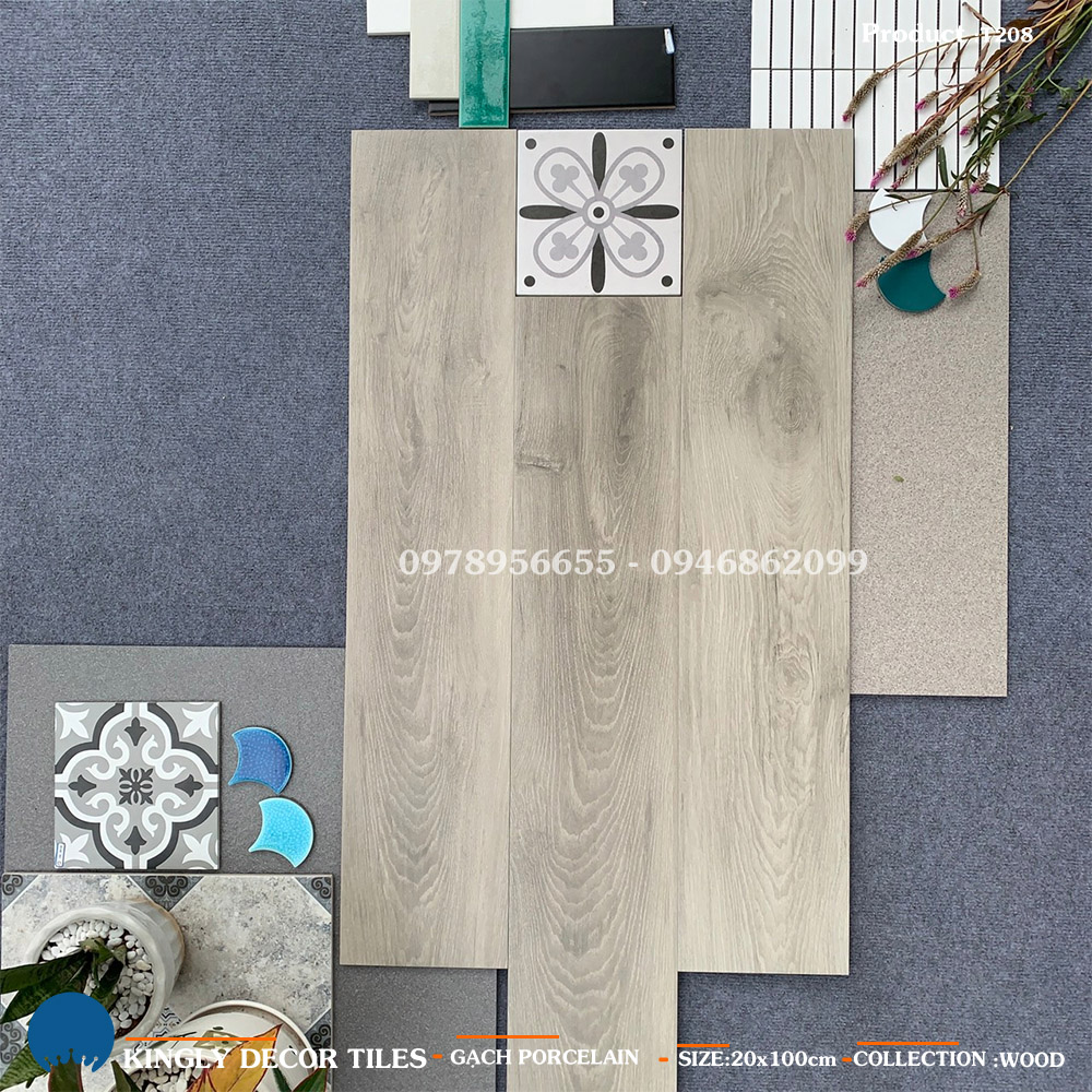 Gạch giả gỗ Trung Quốc 20x100 T208